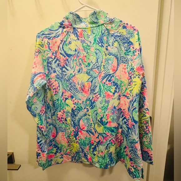 Lilly Pulitzer Multicolor Floral Zip-up Pullover - Picture 2 of 3